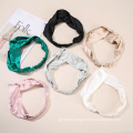 Luxury Women 16mm Silk twisted knotted elastic Hairband